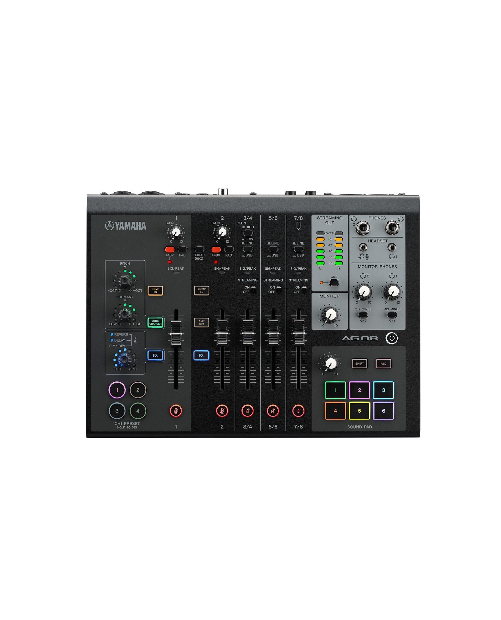 YAMAHA AG08 インターフェース AG08 Live Streaming Mixer Example Systems - Yamaha USA